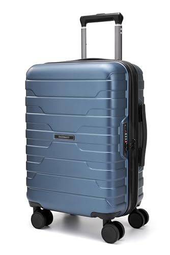 BAGSMART Carry on Luggage 22x14x9 Airline Approved with Spinner Wheels, Lightweight 20 Inch Suitcase with TSA Lock, Expandable Hard Shell for Men Women, Royal Blue