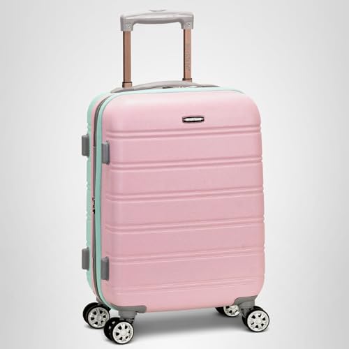 Rockland Melbourne Hardside Expandable Spinner Wheel Luggage, Carry-On 20", Mint