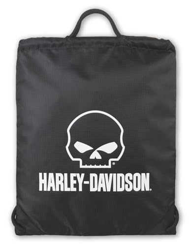 Harley-Davidson Willie G Skull Logo Rugged Polyester Quick-Draw Backpack - Black
