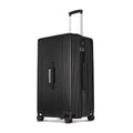 PRIMICIA GinzaTravel Trunk Luggage, 28 Inch Luggage with Spinner Wheels, Scratch resistant texture Lightweight PC material with TSA Lock（Family Travel Series ） (Black)