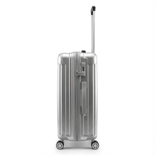 Gabbiano 9060 3 Piece PC Luggage Set – Expandable Hardshell Suitcase with Add-A-Bag Strap, TSA Lock & 8-Wheel Spinners – Lightweight (20" Carry On, 26" Medium, 30" Large) (Silver, Carry-on)