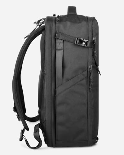 KURANEST Portal Travel Backpack for Men Women, 28L/38L Expandable Carry On Backpack, TSA Friendly Flight Approved Luggage Sleeve, Water Resistant Business Laptop Backpack for Travel Work Commute