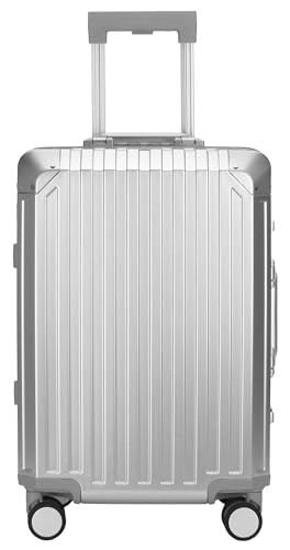 GLX2 X2 All Aluminum Luggage Suitcase 3 Sizes (20",26",29") TSA Lock Carry On Silver (20" Carry On)