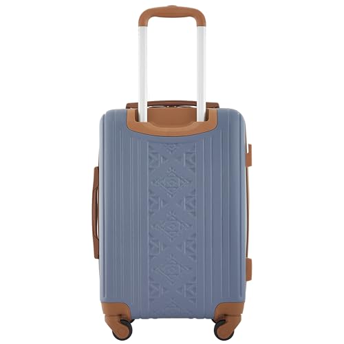 Wrangler 22" and 18" Heartland 2-Piece Carry-On Luggage Set, Vintage Indigo