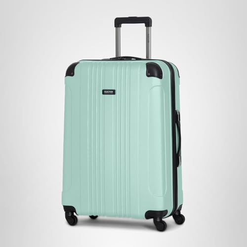 Kenneth Cole REACTION Out of Bounds Lightweight Hardshell 4-Wheel Spinner Luggage, Mint Blue, 20-Inch Carry On