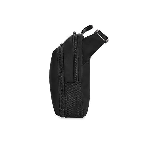 Briggs & Riley Crossbody Bag for Women & Men - Sling Bag for Travel, Tablet Holder Sleeve & Adjustable Strap, Durable Nylon, Self-Repairing Zippers, RFID Shielding - HTA Collection, Black