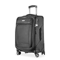 Ricardo Beverly Hills Avalon Softside Luggage Made with Sustainable 100% Recycled PET (rPET), Lightweight, Eco-Friendly Travel, Expandable, Dual Spinner Wheels, Black, 20-inch