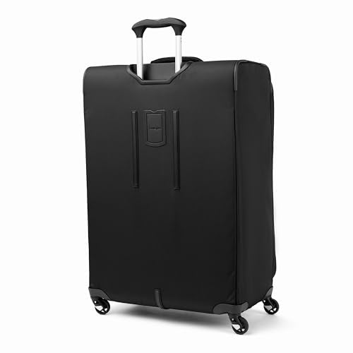 Travelpro Maxlite 5 Softside Expandable Luggage with 4 Spinner Wheels, Lightweight Suitcase, Men and Women, Black, Checked-Large 29-Inch