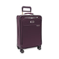 Briggs & Riley Essential 22" Carry On Expandable Spinner - Luggage for Travel, Suitcases with Wheels, Softside Rolling Bag for Men & Women, Self-Repairing Zipper - Baseline Collection, Plum