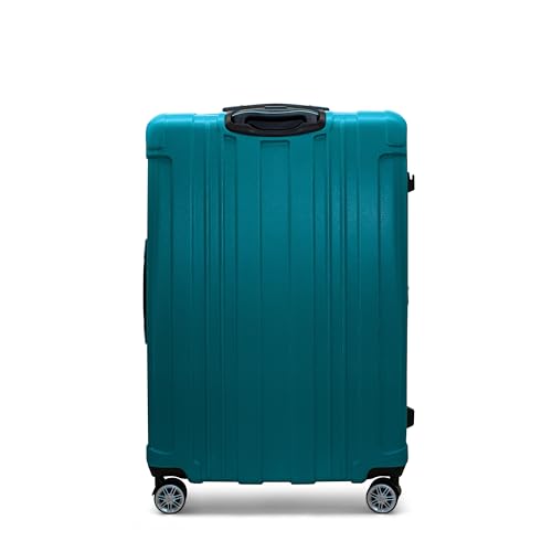 Gabbiano Bravo Expandable Hardside Suitcases with Spinner Wheels, Rolling Travel Bag Bundle, Lightweight ABS Hardshell, 3-Piece Hardside Luggage Set (Green, Large 31")