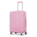 American Tourister Minnie Mouse Carry-On Luggage - Airline Approved, Durable Hardshell with RightHeight Adjustable Handle - Expands 1.5in - Roll Confidentially with Dual 360 Spinner Wheels