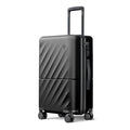 NINETYGO Carry On Suitcase, 20 Inch Carry-On Luggage with Double Spinner Wheels, Anti-Burst Zipper, Hard Case PC Suitcase Carry On, Lightweight Travel Luggage, TSA Approved (Onyx Black, Hudson)