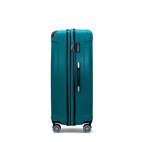 Gabbiano Bravo Expandable Hardside Suitcases with Spinner Wheels, Rolling Travel Bag Bundle, Lightweight ABS Hardshell, 3-Piece Hardside Luggage Set (Green, Large 31")