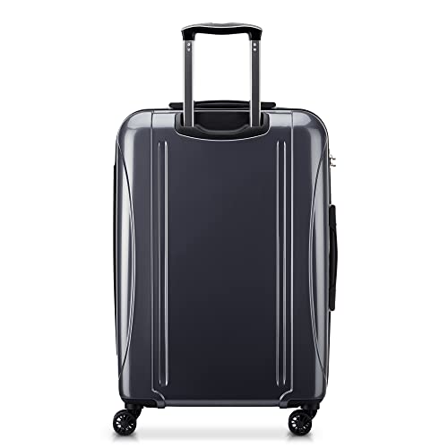 DELSEY PARIS Helium Aero Hardside Expandable Luggage with Spinner Wheels, Titanium, Checked-Medium 24 Inch