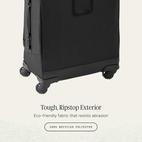 Eagle Creek Expanse 4-Wheel 22" Carry-On Luggage - Rolling Four-Wheel Carry-On Luggage for Easy Travel - Lockable Zippers - Expandable Main Compartment - Telescoping Handles - Midnight Black