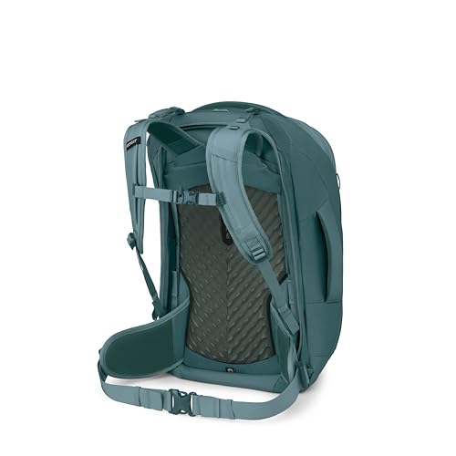 Osprey Fairview 55L Women's Travel Backpack - Carry On Bag with Personal Item Sized Detachable Daypack, Cascade Blue-Torrent Blue