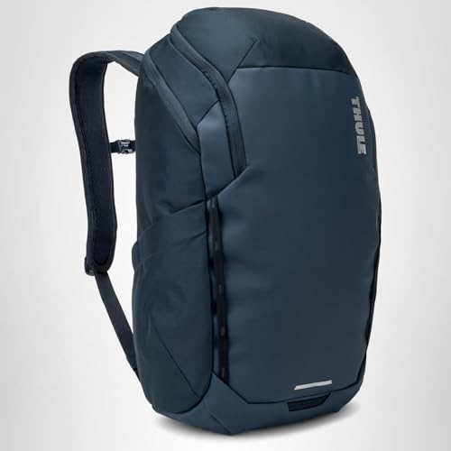 Thule Chasm 26L Backpack,Durable Water-Resistant Recycled Materials,Mesh Pockets Organization, Side Zipper Easy Access