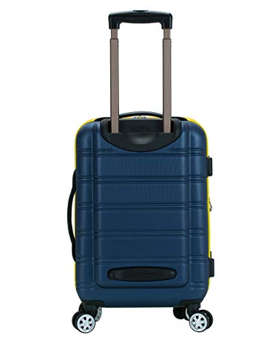 Rockland Melbourne Hardside Expandable Spinner Wheel Luggage, Carry-On 20", Navy