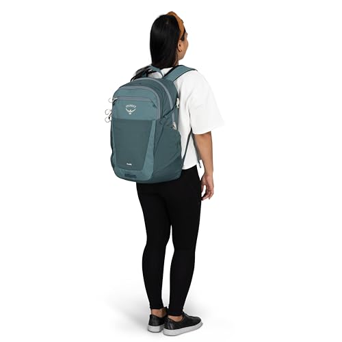 Osprey Flare Commuter Laptop Backpack - Everyday Bag for College, Work, and Travel - with Laptop Sleeve & Bottle Pockets, Cascade Blue/Torrent Blue