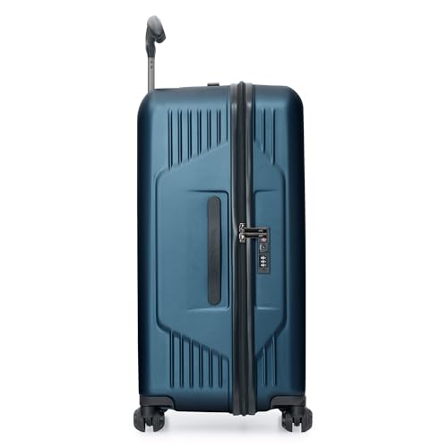 Traveler's Choice Ultimax II Polycarbonate Hardside Luggage with Spinner Wheels, Matte Navy, 28-Inch Medium Trunk