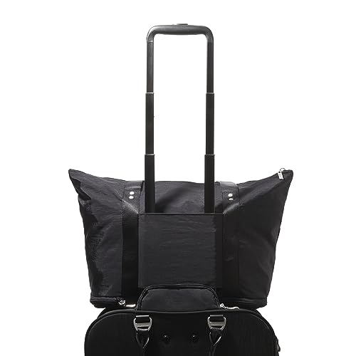 Baggallini Women's Carryall Expandable Packable Tote, Black