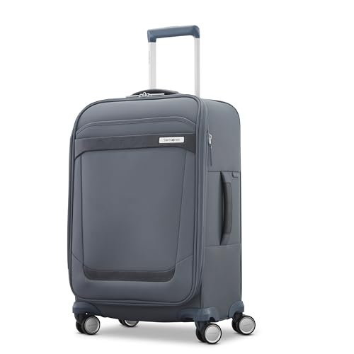 Samsonite Elevation Plus 22-Inch Carry-On - Expandable Softside Spinner Luggage - Slate
