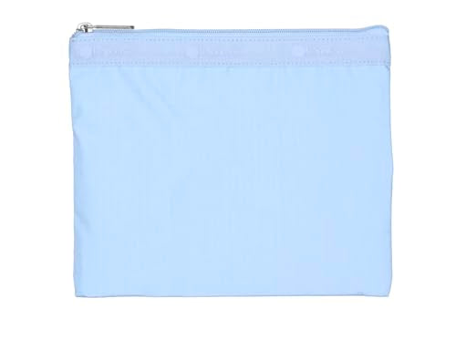 LeSportsac Blue Iris Deluxe Everyday Crossbody Bag + Cosmetic Bag, Style 7507/Color R133, Fashion Trending Cool Coastal Sky French Blue, Tranquil New Neutral, Subtle Sheen, Recycled Collection
