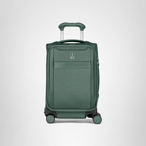 Travelpro VersaPack+ Lightweight Softside Expandable Carry on Luggage, 8 Spinner, TSA Lock, Carry On 21-Inch, Desert Sage Green