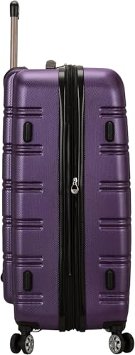 Rockland Melbourne Hardside Expandable Spinner Wheel Luggage, Medium 24", Purple