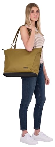 Thule Aion Tote Bag - 100% recycled PFC-free waxed canvas fabric - Detachable inner sling included - 16" padded laptop sleeve - Wet/dry pocket - Internal bottle pocket