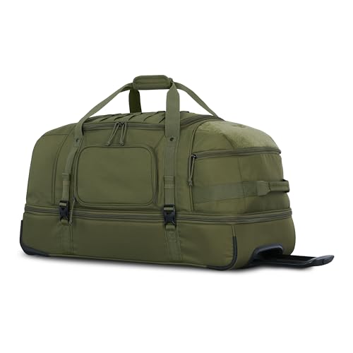 High Sierra Pathsetter Large Wheeled Rolling Duffle - Moss