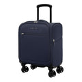 Verage Under Seat Luggage with Wheels, Softside Small Suitcase Spinner Carry On Luggage Bags for Airlines Airplanes Short Trip Men Women (Navy, 14-Inch Underseat)
