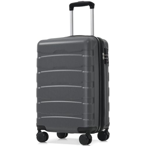 Merax 20 Inch Carry On Luggage, Expandable Hardshell Suitcase with Spinner Wheels TSA Lock, Lightweight Scratch-Resistant ABS for Weekend, Business Travel, Airline Approved