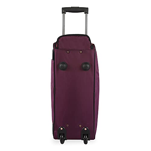 BEBE Women's Rolling Duffel, Dark Purple