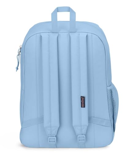 JanSport Cross Town Plus Backpack - Large Main Compartment, Side Water Bottle Pocket, 15-Inch Padded Laptop Sleeve - Blue Dusk