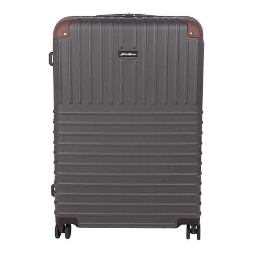 Eddie Bauer Strata Luggage | Hardside | Spinner Wheels | Expandable | Lightweight | Travel Essentials, Cinder, 30" (Check-In)