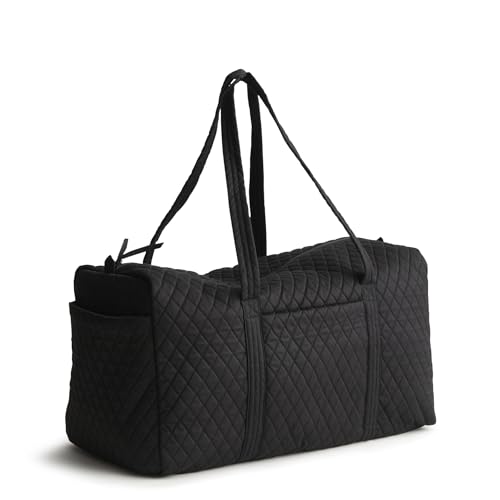 Vera Bradley Women's Premium Cotton Large Original Duffel Bag, Moonless Night, One Size