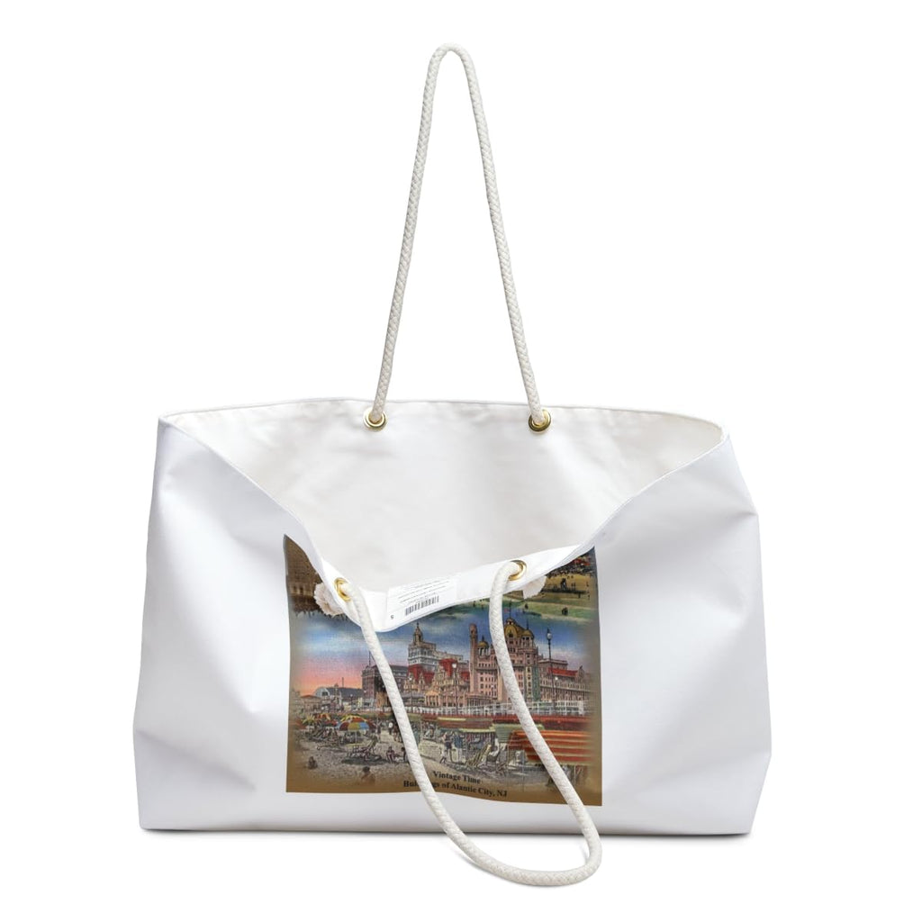 3dRose Buildings of Atlantic City, Vintage Weekender Bag