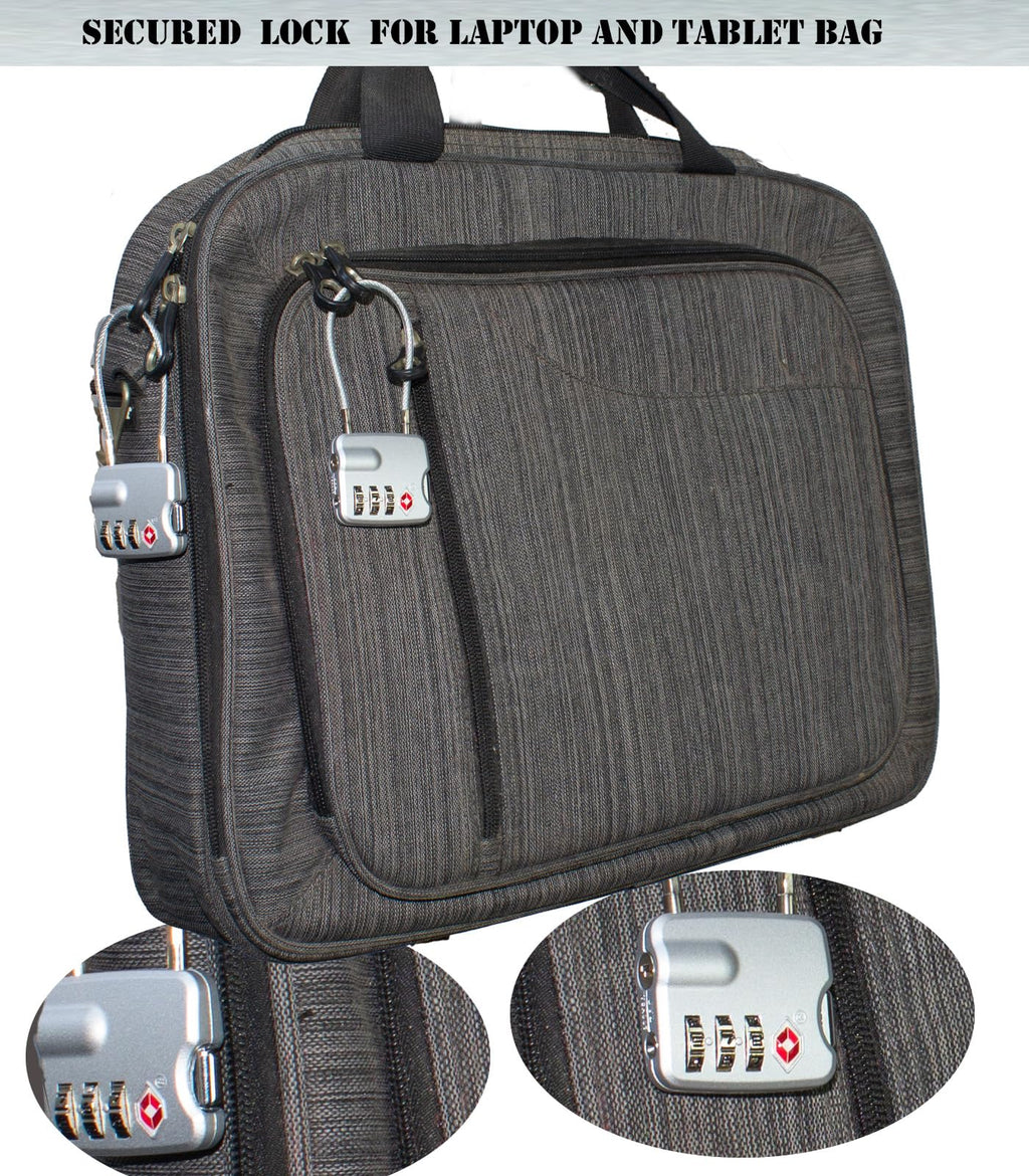 4 Pack TSA Approved Luggage Lock for Suitcases, Backpack, and Baggage with Zinc Alloy Body