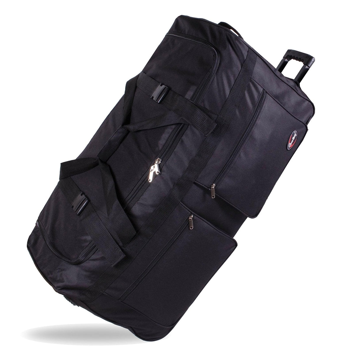 40" Black Heavy Duty Polyester Large Rolling Duffel Bags/travel/duffle on Wheel