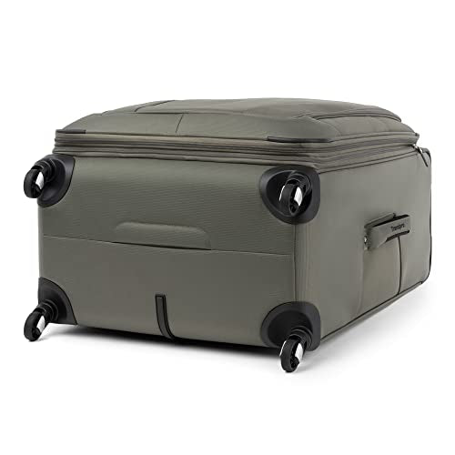 Travelpro Maxlite 5 Softside Expandable Luggage with 4 Spinner Wheels, Lightweight Suitcase, Men and Women, Slate Green, Checked-Large 29-Inch