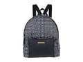 Tommy Hilfiger Naomi II Dome Backpack with Pouch Square Monogram Jacquard Black/White One Size