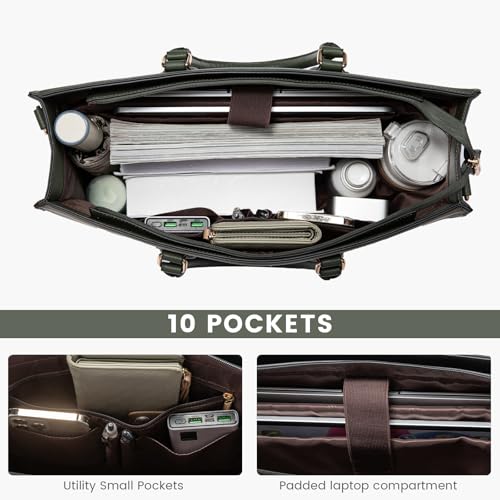 LOVEVOOK Laptop Tote Bag for Women Work Travel, Stylish Teacher Bag Purse Computer Bag, Nurse Bags Briefcase Business Handbag