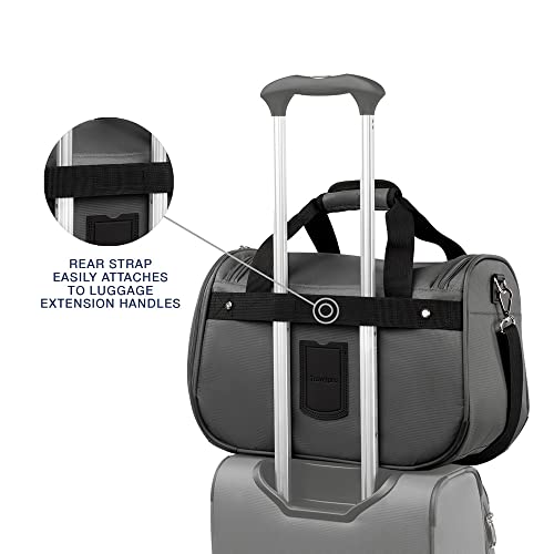 Travelpro Maxlite 5 Softside Lightweight Underseat Carry-On Travel Tote, Overnight Weekender Bag, 18-Inch — Shadow Grey