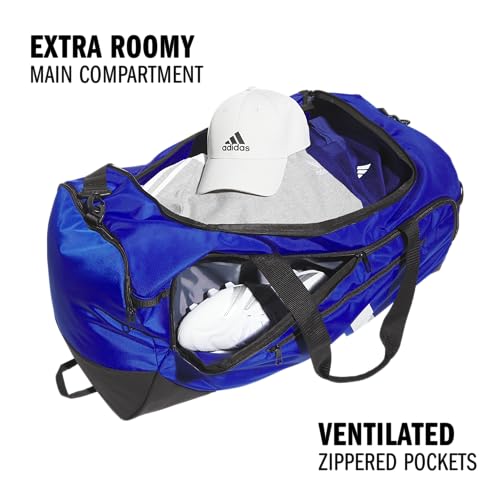 adidas Defender 5 Duffel Bag for Sports, Gym and Travel, Team Royal Blue, OSFA