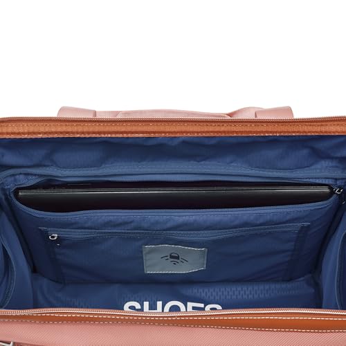 DELSEY PARIS Chatelet 2.0 - Small Weekender - Travel Duffle Bag - Carry On Duffle bag with Laptop Compartment and Shoes Pocket – Lightweight Travel Bag, Blush Pink