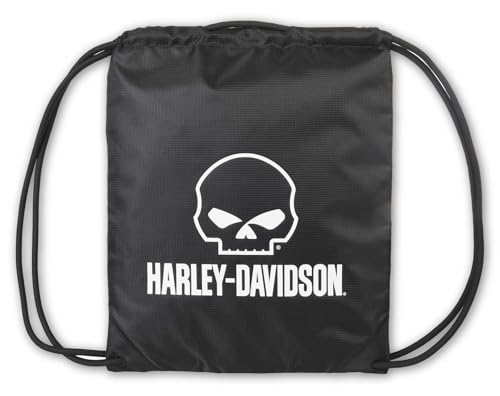Harley-Davidson Willie G Skull Logo Rugged Polyester Quick-Draw Backpack - Black