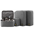 LEVEL8 4 Set Packing Cubes for Carry On Suitcase, Luggage Packing Organizers bag for Travel Accerssories Travel Essentials - Grey