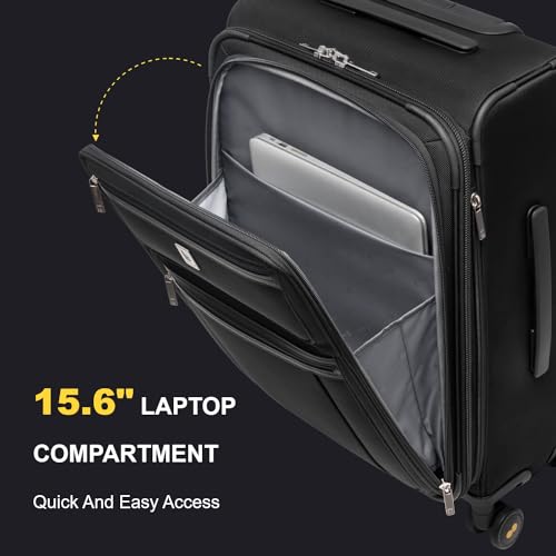 LEVEL8 Softside and Harshell Carry On Luggages with Laptop Compartment