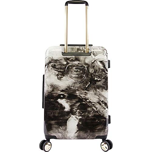 BEBE Teresa 3pc Spinner Suitcase Set Luggage Set, Black Marble